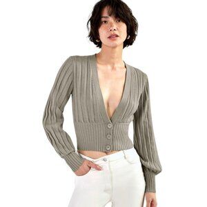 Aritzia Wilfred Plunge Front Cardigan Sweater